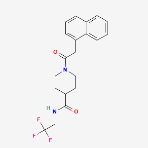 1-(2-(naphthalen-1-yl)acetyl)-N-(2,2,2-trifluoroethyl)piperidine-4-carboxamide