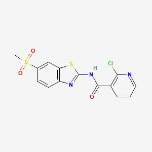 2-chloro-N-(6-methanesulfonyl-1,3-benzothiazol-2-yl)pyridine-3-carboxamide