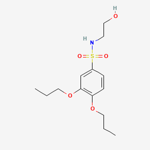 N-(2-hydroxyethyl)-3,4-dipropoxybenzenesulfonamide