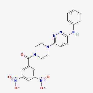 (3,5-Dinitrophenyl)(4-(6-(phenylamino)pyridazin-3-yl)piperazin-1-yl)methanone