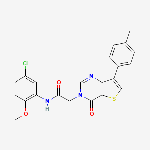 N-(5-chloro-2-methoxyphenyl)-2-[7-(4-methylphenyl)-4-oxothieno[3,2-d]pyrimidin-3(4H)-yl]acetamide