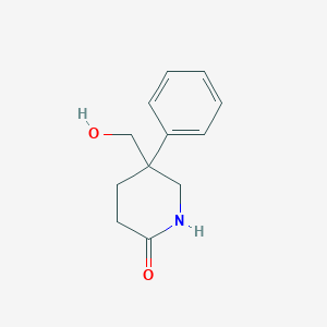 5-(Hydroxymethyl)-5-phenylpiperidin-2-one