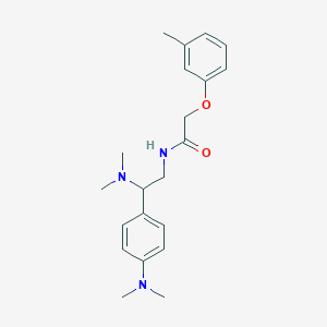 molecular formula C21H29N3O2 B2899222 N-[2-(dimethylamino)-2-[4-(dimethylamino)phenyl]ethyl]-2-(3-methylphenoxy)acetamide CAS No. 941899-77-0