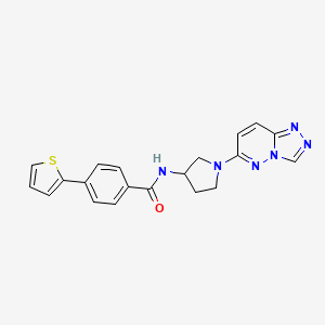 N-(1-([1,2,4]triazolo[4,3-b]pyridazin-6-yl)pyrrolidin-3-yl)-4-(thiophen-2-yl)benzamide
