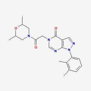 5-(2-(2,6-dimethylmorpholino)-2-oxoethyl)-1-(2,3-dimethylphenyl)-1H-pyrazolo[3,4-d]pyrimidin-4(5H)-one