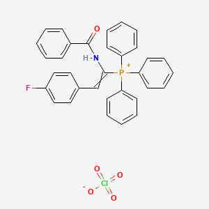 (Z)-(1-benzamido-2-(4-fluorophenyl)vinyl)triphenylphosphonium perchlorate