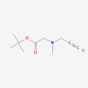 molecular formula C10H17NO2 B2899252 tert-Butyl 2-[methyl(prop-2-yn-1-yl)amino]acetate CAS No. 1500059-86-8