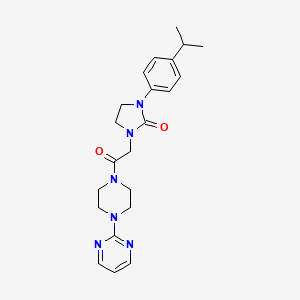 1-(4-Isopropylphenyl)-3-(2-oxo-2-(4-(pyrimidin-2-yl)piperazin-1-yl)ethyl)imidazolidin-2-one