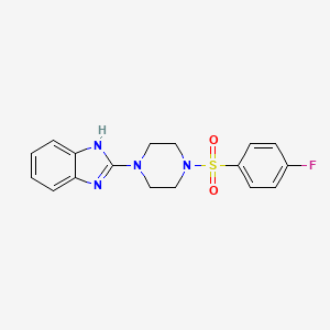 2-(4-((4-fluorophenyl)sulfonyl)piperazin-1-yl)-1H-benzo[d]imidazole