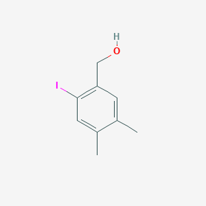 molecular formula C9H11IO B2899286 (2-Iodo-4,5-dimethylphenyl)methanol CAS No. 851384-78-6