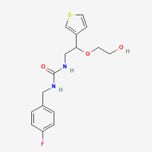 1-(4-Fluorobenzyl)-3-(2-(2-hydroxyethoxy)-2-(thiophen-3-yl)ethyl)urea