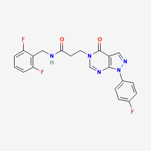 N-(2,6-difluorobenzyl)-3-(1-(4-fluorophenyl)-4-oxo-1H-pyrazolo[3,4-d]pyrimidin-5(4H)-yl)propanamide