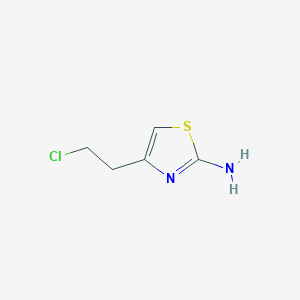 molecular formula C5H7ClN2S B2899311 4-(2-chloroethyl)-1,3-thiazol-2-amine CAS No. 79386-89-3