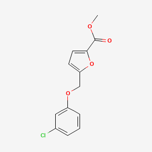 molecular formula C13H11ClO4 B2899312 Methyl 5-[(3-chlorophenoxy)methyl]furan-2-carboxylate CAS No. 402601-96-1