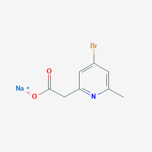 molecular formula C8H7BrNNaO2 B2899314 Sodium 2-(4-bromo-6-methylpyridin-2-yl)acetate CAS No. 2138117-88-9