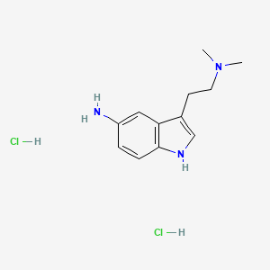 molecular formula C12H19Cl2N3 B2899336 3-[2-(dimethylamino)ethyl]-1H-indol-5-amine;dihydrochloride CAS No. 227302-38-7