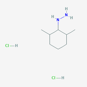 molecular formula C8H20Cl2N2 B2899343 (2,6-Dimethylcyclohexyl)hydrazine dihydrochloride CAS No. 1909313-91-2