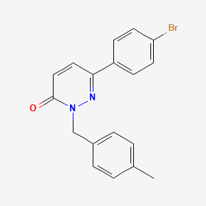 molecular formula C18H15BrN2O B2899349 6-(4-bromophenyl)-2-[(4-methylphenyl)methyl]-2,3-dihydropyridazin-3-one CAS No. 941972-65-2