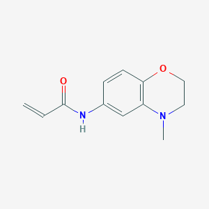 molecular formula C12H14N2O2 B2899350 N-(4-Methyl-2,3-dihydro-1,4-benzoxazin-6-yl)prop-2-enamide CAS No. 2196090-64-7