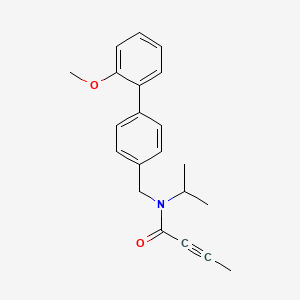molecular formula C21H23NO2 B2899365 N-({2'-methoxy-[1,1'-biphenyl]-4-yl}methyl)-N-(propan-2-yl)but-2-ynamide CAS No. 2094185-45-0