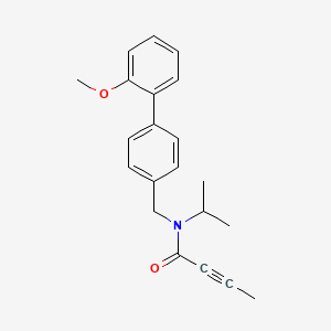 B2899365 N-({2'-methoxy-[1,1'-biphenyl]-4-yl}methyl)-N-(propan-2-yl)but-2-ynamide CAS No. 2094185-45-0