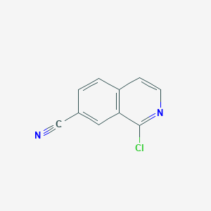 molecular formula C10H5ClN2 B2899408 1-Chloroisoquinoline-7-carbonitrile CAS No. 223671-30-5