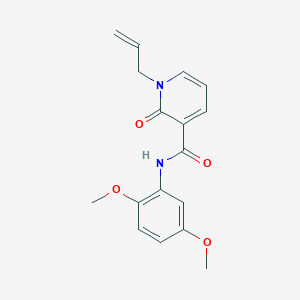 molecular formula C17H18N2O4 B2899417 1-allyl-N-(2,5-dimethoxyphenyl)-2-oxo-1,2-dihydro-3-pyridinecarboxamide CAS No. 320419-87-2