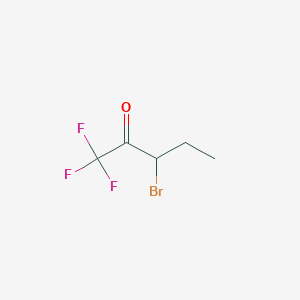 molecular formula C5H6BrF3O B2899457 3-Bromo-1,1,1-trifluoropentan-2-one CAS No. 382-94-5