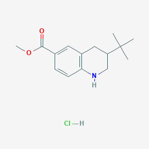 Methyl 3-tert-butyl-1,2,3,4-tetrahydroquinoline-6-carboxylate hydrochloride