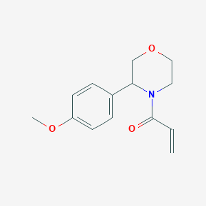 B2899498 1-[3-(4-Methoxyphenyl)morpholin-4-yl]prop-2-en-1-one CAS No. 2361657-97-6