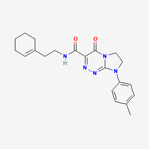 N-(2-(cyclohex-1-en-1-yl)ethyl)-4-oxo-8-(p-tolyl)-4,6,7,8-tetrahydroimidazo[2,1-c][1,2,4]triazine-3-carboxamide