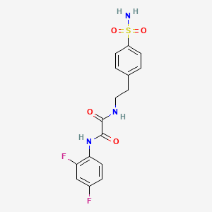 molecular formula C16H15F2N3O4S B2899531 N1-(2,4-difluorophenyl)-N2-(4-sulfamoylphenethyl)oxalamide CAS No. 887204-45-7