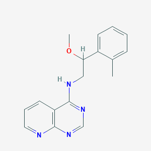 molecular formula C17H18N4O B2899544 N-[2-Methoxy-2-(2-methylphenyl)ethyl]pyrido[2,3-d]pyrimidin-4-amine CAS No. 2379978-87-5
