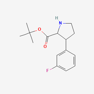 B2899584 Tert-butyl 3-(3-fluorophenyl)pyrrolidine-2-carboxylate CAS No. 2248261-81-4