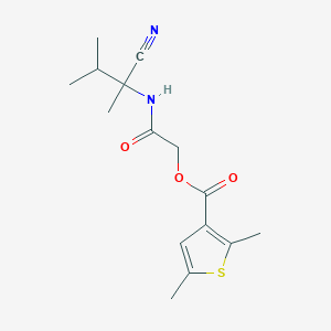 molecular formula C15H20N2O3S B2899618 [2-[(2-Cyano-3-methylbutan-2-yl)amino]-2-oxoethyl] 2,5-dimethylthiophene-3-carboxylate CAS No. 871263-80-8