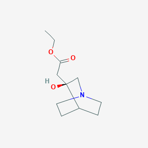 Ethyl 2-(3-hydroxyquinuclidin-3-yl)acetate