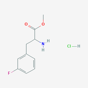 molecular formula C10H13ClFNO2 B2899639 Methyl 2-amino-3-(3-fluorophenyl)propanoate hydrochloride CAS No. 64493-16-9