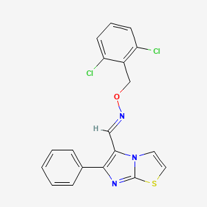 6-phenylimidazo[2,1-b][1,3]thiazole-5-carbaldehyde O-(2,6-dichlorobenzyl)oxime
