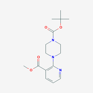 molecular formula C16H23N3O4 B2899649 tert-Butyl 4-[3-(methoxycarbonyl)pyridin-2-yl]piperazine-1-carboxylate CAS No. 2055119-02-1