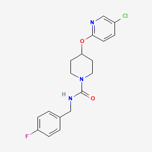 4-((5-chloropyridin-2-yl)oxy)-N-(4-fluorobenzyl)piperidine-1-carboxamide