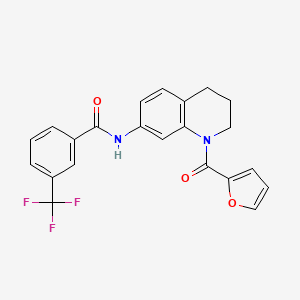 N-[1-(2-furoyl)-1,2,3,4-tetrahydroquinolin-7-yl]-3-(trifluoromethyl)benzamide