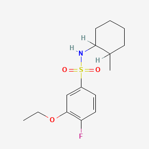 3-ethoxy-4-fluoro-N-(2-methylcyclohexyl)benzenesulfonamide