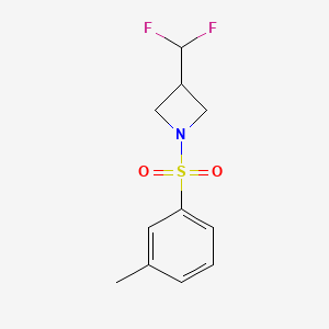 molecular formula C11H13F2NO2S B2899667 3-(difluoromethyl)-1-(3-methylbenzenesulfonyl)azetidine CAS No. 2320378-71-8