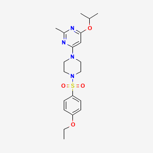 4-(4-((4-Ethoxyphenyl)sulfonyl)piperazin-1-yl)-6-isopropoxy-2-methylpyrimidine