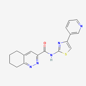 N-(4-Pyridin-3-yl-1,3-thiazol-2-yl)-5,6,7,8-tetrahydrocinnoline-3-carboxamide