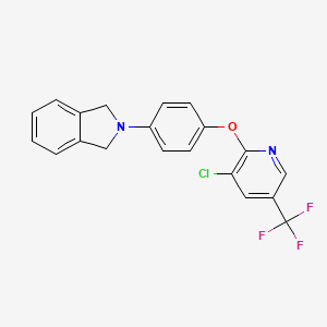 2-(4-{[3-Chloro-5-(trifluoromethyl)-2-pyridinyl]oxy}phenyl)isoindoline