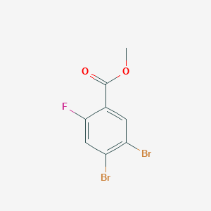 molecular formula C8H5Br2FO2 B2899681 Methyl 4,5-dibromo-2-fluorobenzoate CAS No. 1214375-51-5