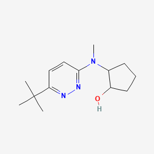 2-((6-(Tert-butyl)pyridazin-3-yl)(methyl)amino)cyclopentan-1-ol
