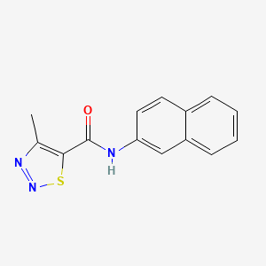 4-methyl-N-(naphthalen-2-yl)-1,2,3-thiadiazole-5-carboxamide