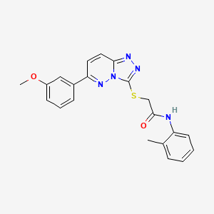 2-((6-(3-methoxyphenyl)-[1,2,4]triazolo[4,3-b]pyridazin-3-yl)thio)-N-(o-tolyl)acetamide